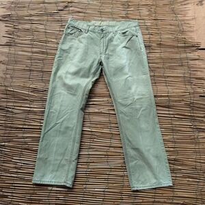 Gasoline The Original Green Denim Pants Men's Size 36x30 Casual